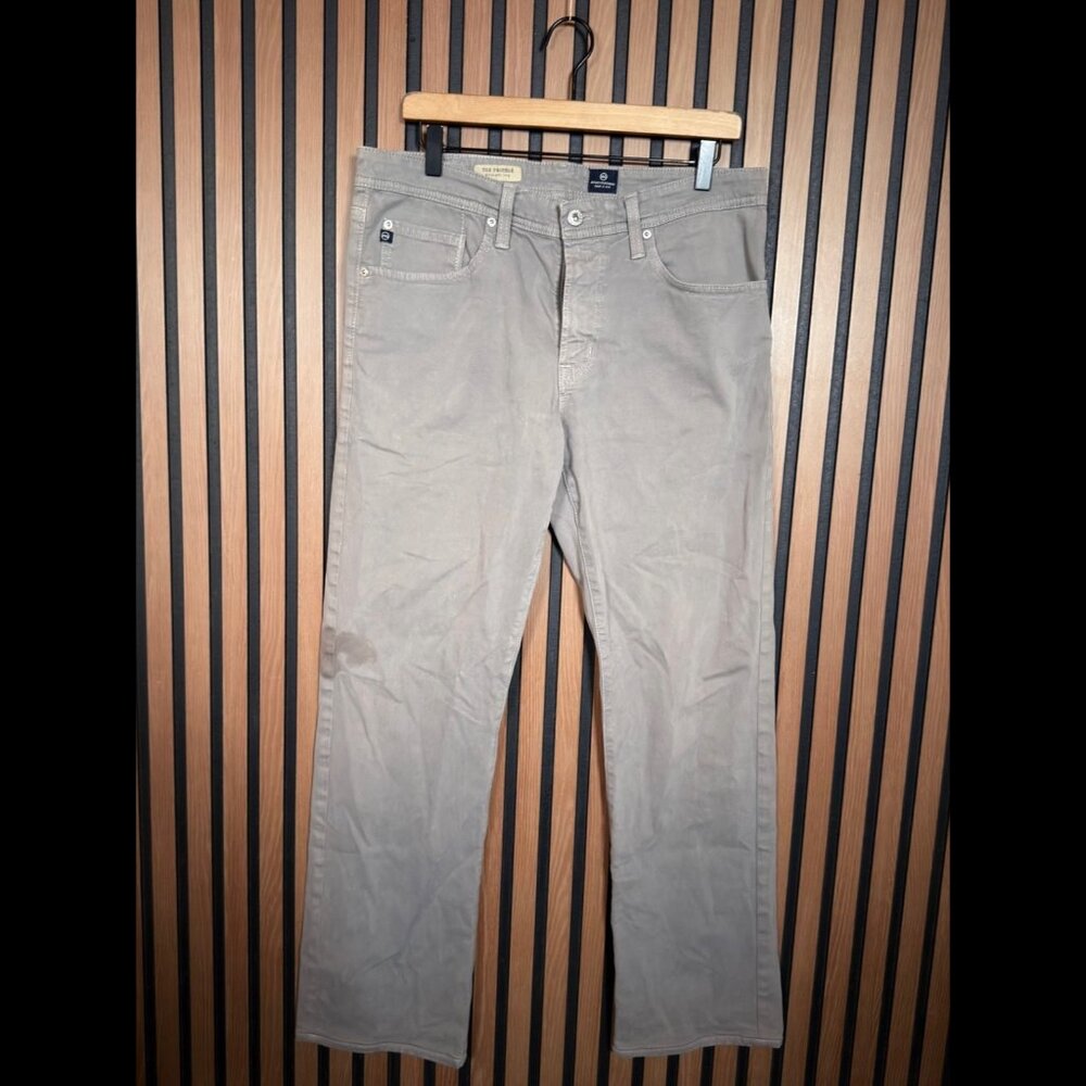 AG Adriano Goldshmied Chino Pants 34 x 34 Men’s Gray The Protege Straight Leg - Picture 1 of 11